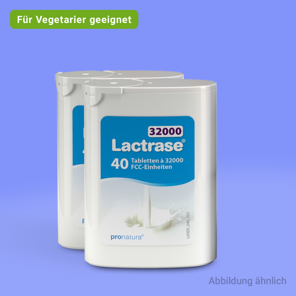 Lactrase 32000 Laktase Tabletten zur Einnahme bei Laktoseintoleranz