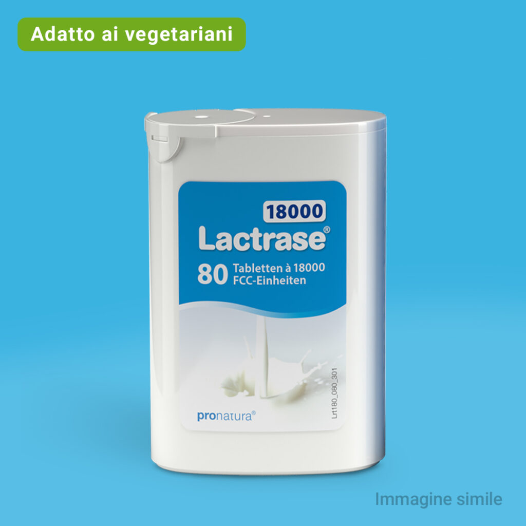 Lactrase 18000 compresse di lattasi da assumere in caso di intolleranza al lattosio